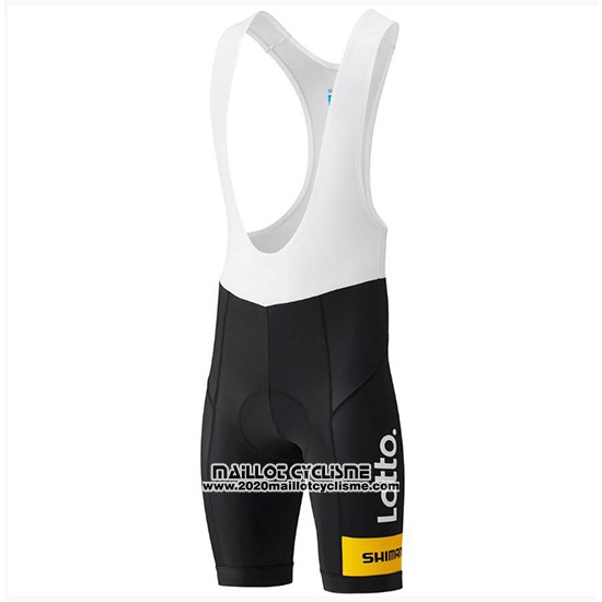 2018 Maillot Ciclismo Lotto NL Jumbo Jaune et Noir Manches Courtes et Cuissard